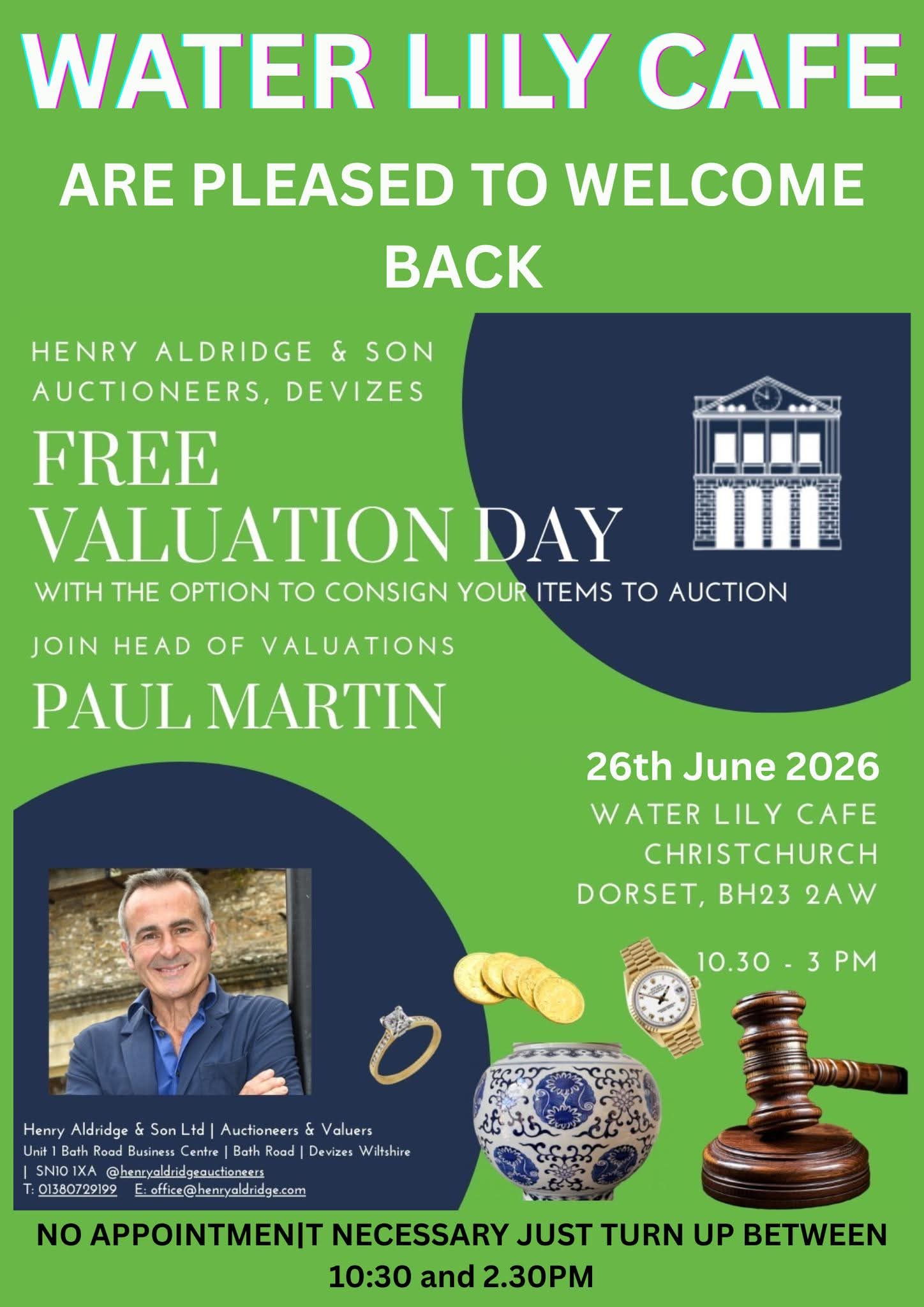 water lily cafe valuation day