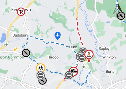 wessex way spur road closure